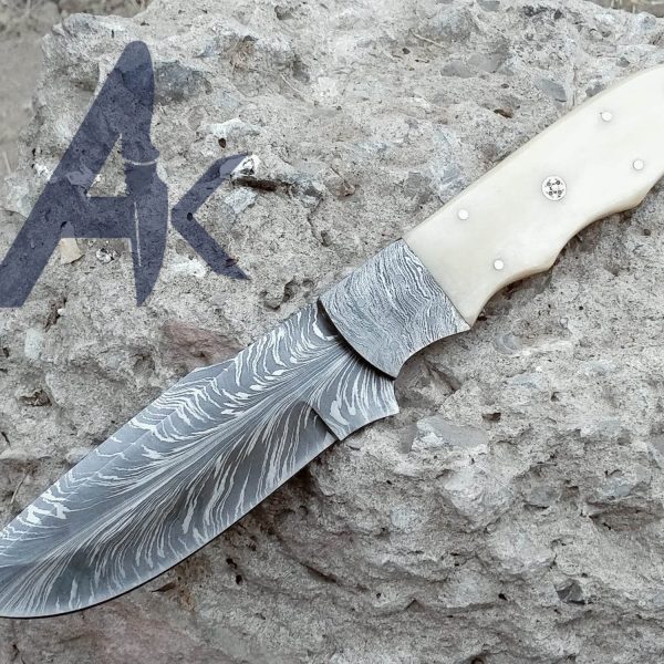 Damascus Feather Knives