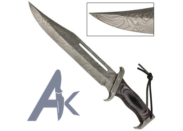 DAMASCUS BOWIE KNIFE