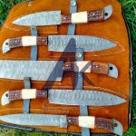 DAMASCUS STEEL CHEF KNIVES SET