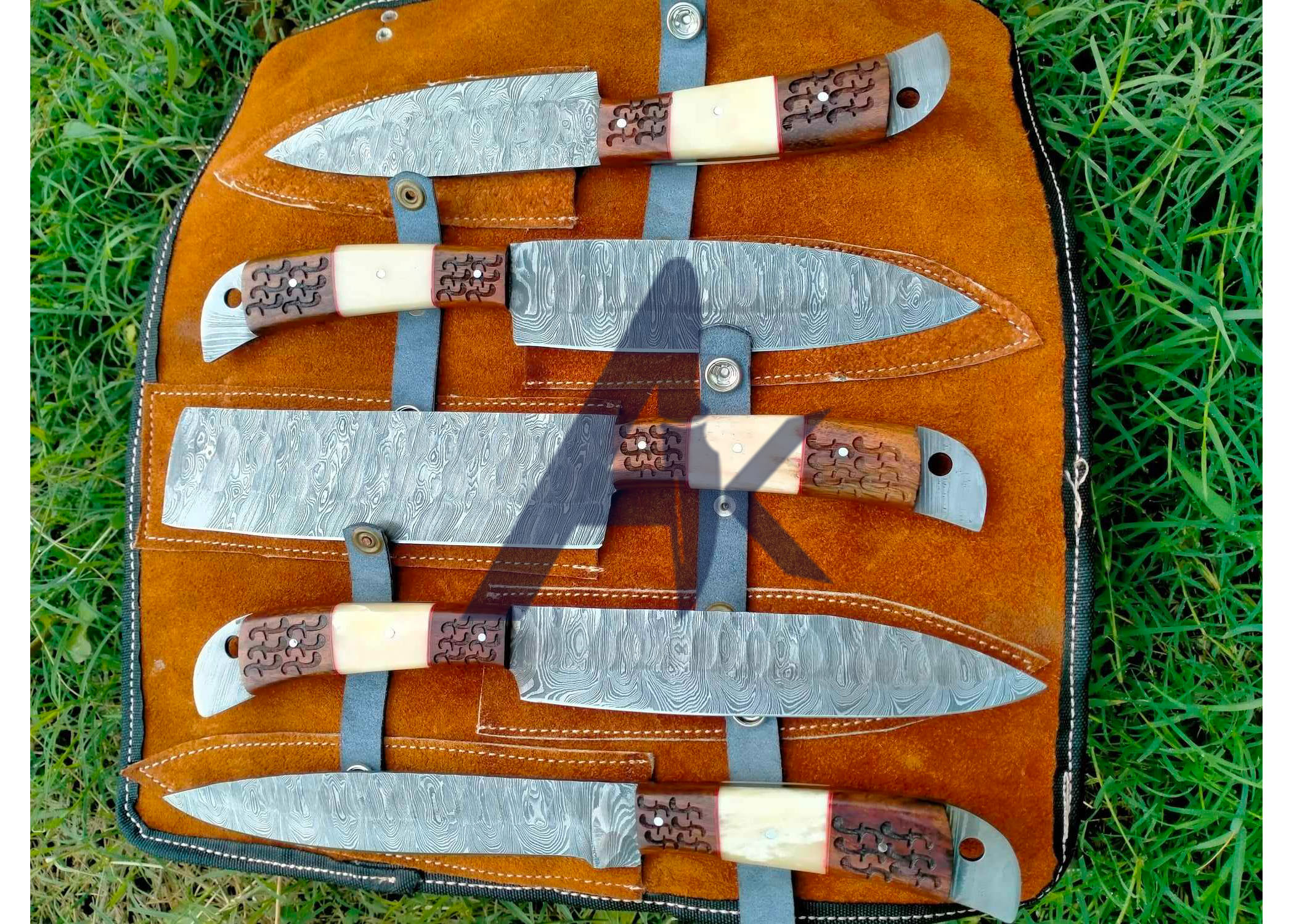 DAMASCUS STEEL CHEF KNIVES SET