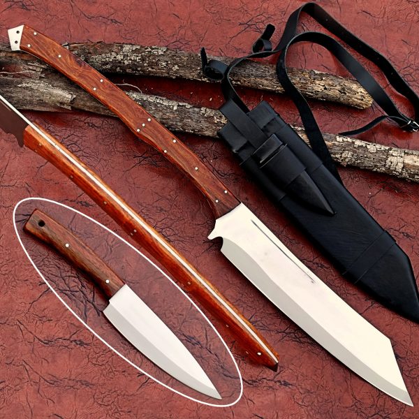 Carbon Steel Machete Sword Bush Craft Knife